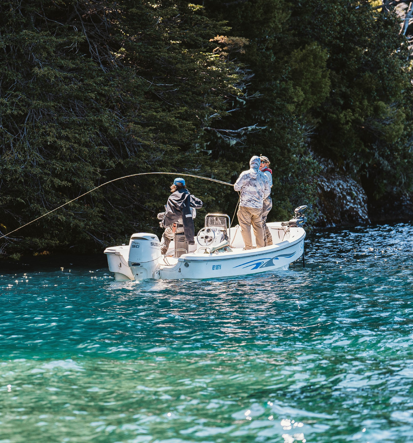 Guide and angler on the river